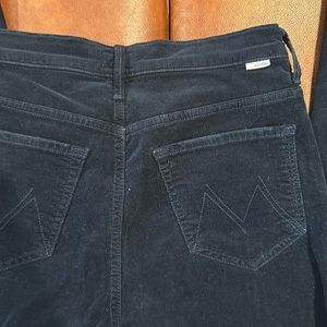 Mother navy thin cord jeans.